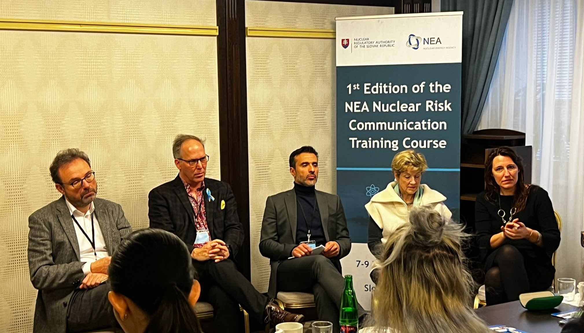 Panelists from the nuclear communications industry at the RCTC in Bratislava