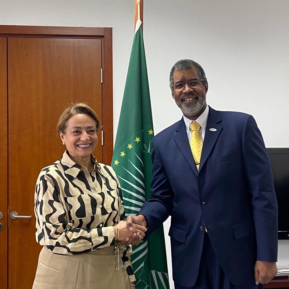 NEA Director-General William D. Magwood, IV and African Union commissioner Amani Abou-Zeid